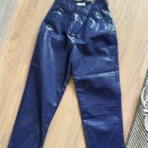 Shiny Blue purple Pants